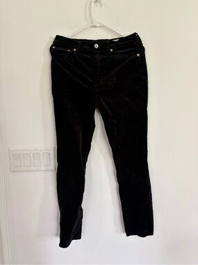 rag & bone Black Velvet Pants